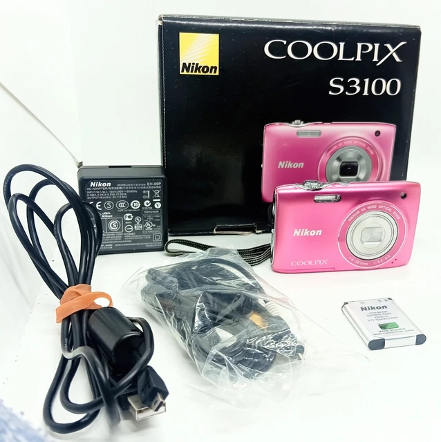 NEAR MINT/BOX)NIKON COOLPIX S3100 14.0MP Compact Digital