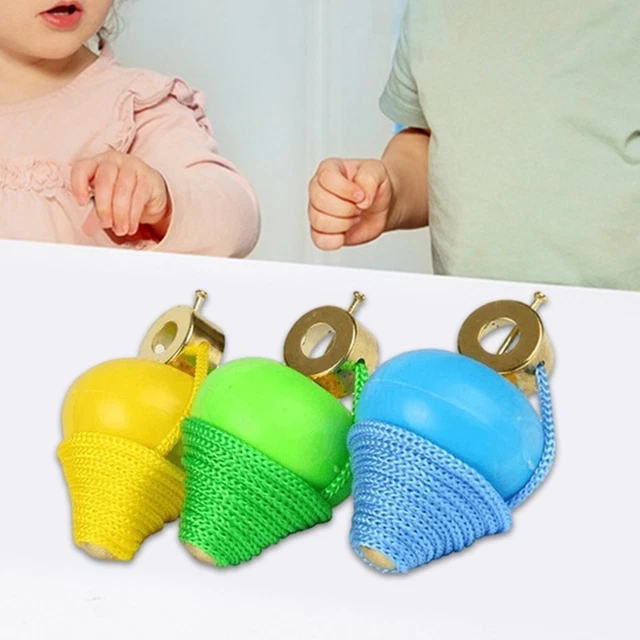 CHILDREN PULL STRING Spinning Tops Toy Rotating Spinning Toy Pocket Toy ...