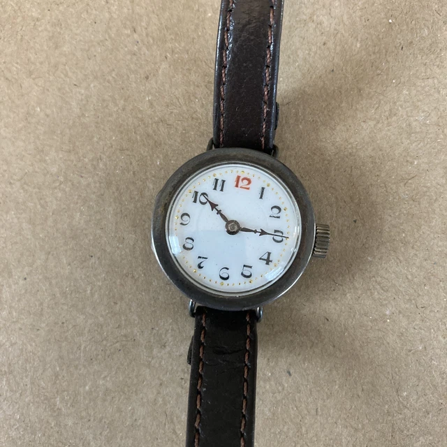VINTAGE SILVER WATCH George Stockwell Ladies 925 Trench Style