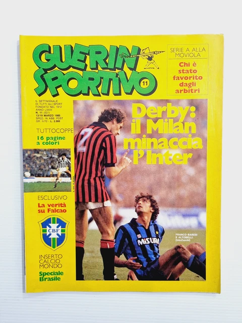 Guerin Sportivo 43-1988 - Careca, Juventus, Zenga + Film Baggio + Poster Careca