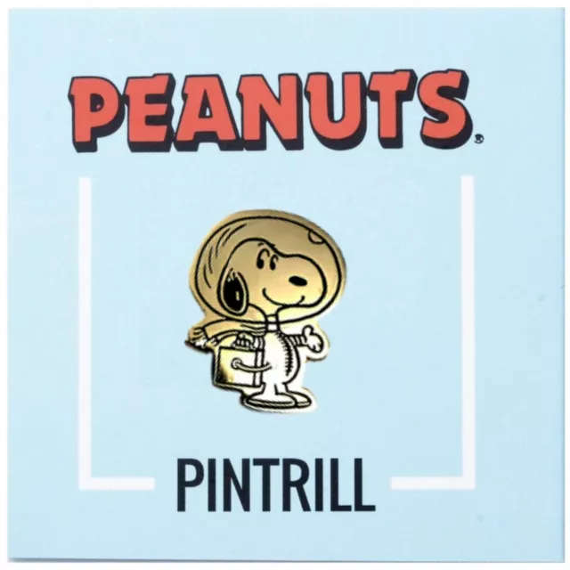 ⚡RARE⚡ PINTRILL x PEANUTS Gold Astronaut Snoopy Pin *LIMITED EDITION* BRAND NEW
