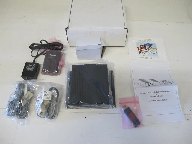 Nel-Tech Labs Messager USB DUO MSG-USBDUO w/ Wireless Adapter MSG-ADDONDWA