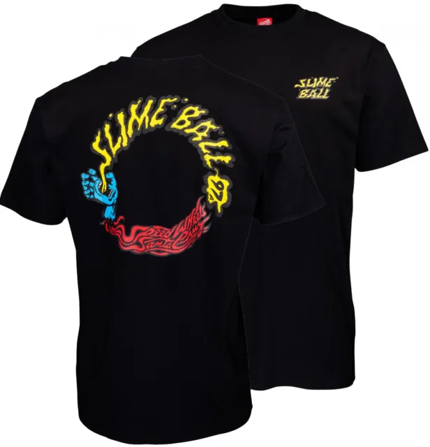 SANTA CRUZ Screaming Hand / Slime Ball Vomit 97 - Skateboard Tee Shirt