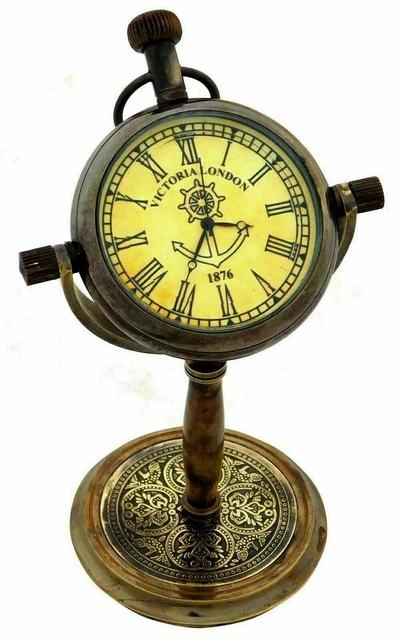 Tischuhr aus Messing, Royal Marine Clocks Nautical Clock Desktop Office...