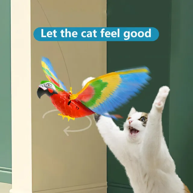 Vogel Interaktives Katzen Spielzeug Simulation Papagei Spielzeug Elektrisch