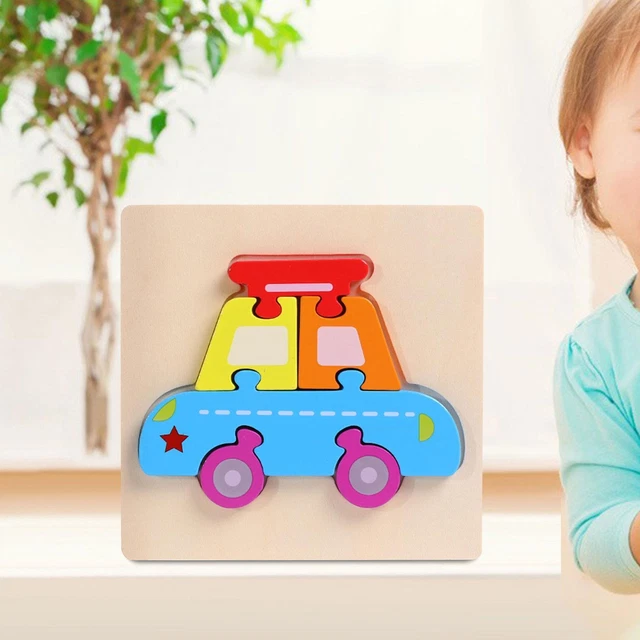 Wooden Blocks Puzzle Wooden Puzzle for Toddlers Holiday Gift Preschool