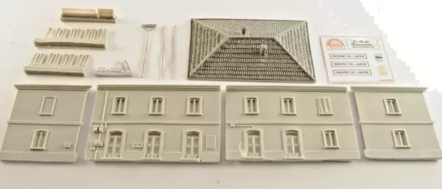 NINIVE 6N Stazione ferroviaria FS kit resina per plastico diorama scala N 1:160 3