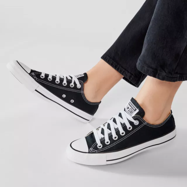 SCARPE CONVERSE CHUCK TAYLOR ALL STAR m9166c LIFT OX BASSE NERO DONNA 3