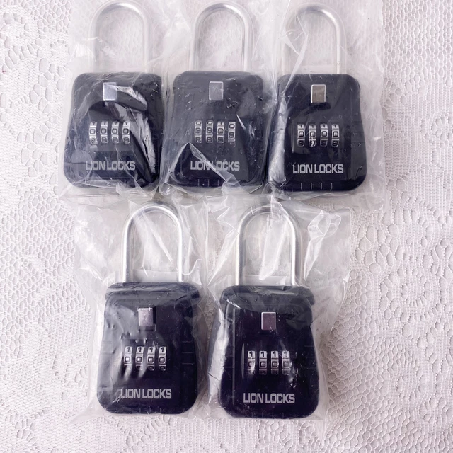 Lion Locks 1500 Key Storage Realtor Lockbox, Set-Your-Own Combination Set Of 5