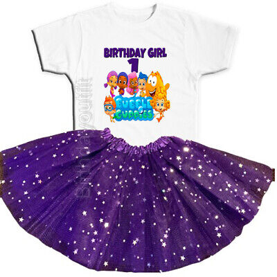 Bubble Guppies Birthday Party 1st Tutu Outfit Personalized Name option