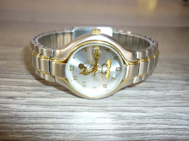 Disney Mickey Mouse Quartz Watch Two-Tone Womens