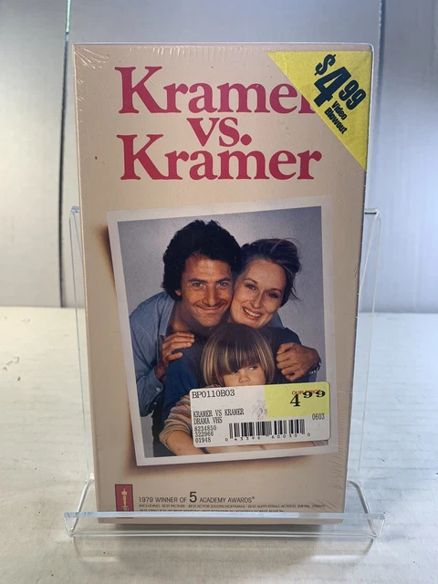 VINTAGE KRAMER VS Kramer Dustin Hoffman Sealed VHS Video Tape Movie ...