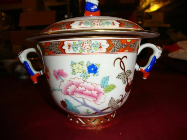 Herend Shanghai Lidded Soup/Sugar Bowl Large 8oz. 3352/SH