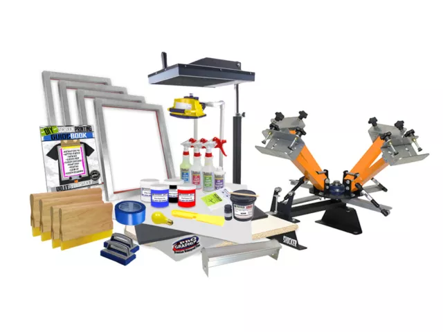Screen Printing Press Kit Starter DIY flash dryer exposure unit equipment press