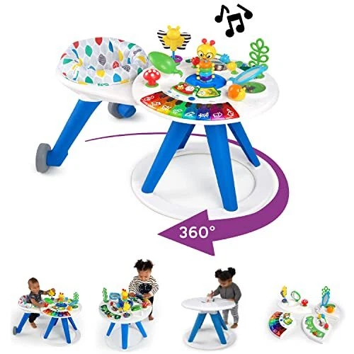 Baby Einstein Around We Grow 4-in-1 Walker Discovery Activity Center and Tabl...