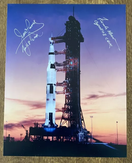 Frank Borman & Jim Lovell Apollo 8 Signed 8 x 10 Photo *Zarelli Space LOA*
