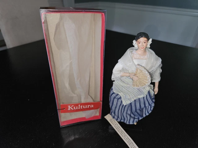 Kultura Philippines Doll Maria Clara Suit Fan Hispanic Influence