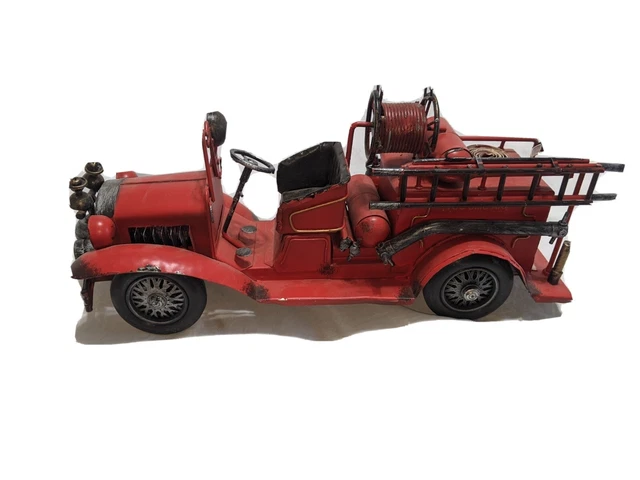 Ford Model Firetruck 1926 TUC UMC ARI Tin Truck Collectible Car 14"