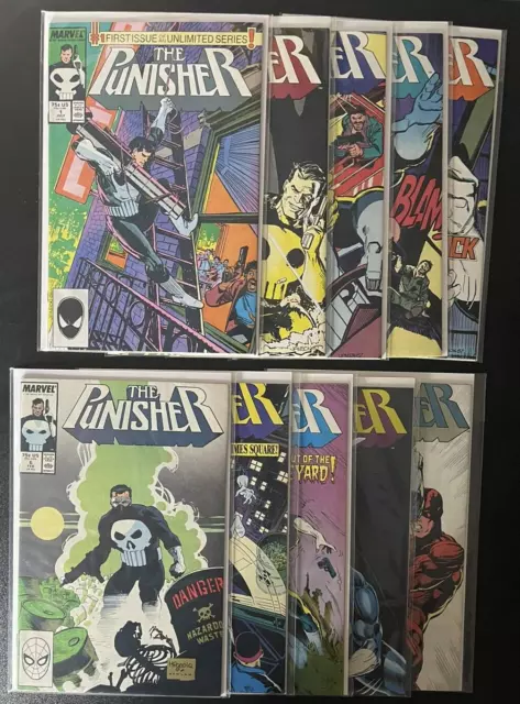 The Punisher Vol. 2 #1-10 Marvel Comic Comic Book Set Lot 1987