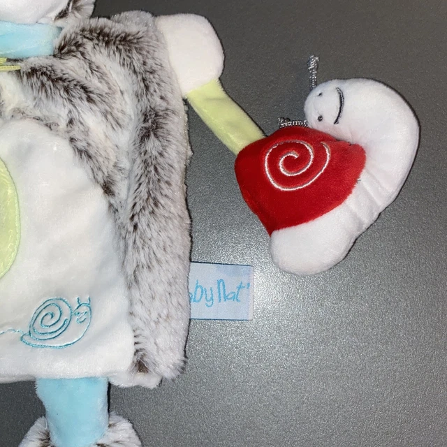 doudou marionnette hérisson Gaston E... comme escargot BABY NAT 3