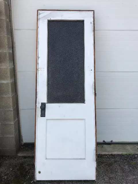 MAR 241 antique textured glass passage door 28 x 84