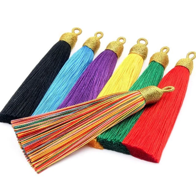 Curtain Silk Fringed Tassels Curtain Bookmark Tassel Decors Diy 3/6/9/12/15pcs