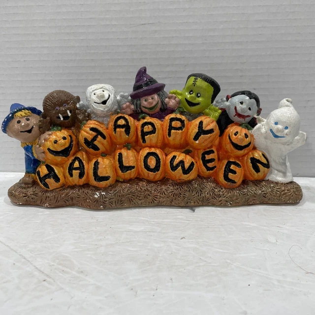 Halloween 1993 listo para exhibir acentos de cerámica con acabado o retoque ilimitado de colección