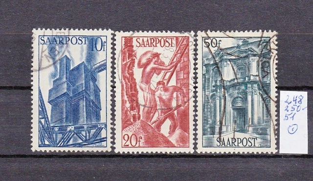 saargebiet bis 1934: Mi. Nr. aus  239-51 gestempelt 