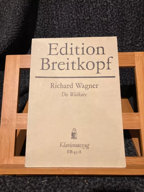 Richard Wagner Die Walküre partition chant piano éditions Breitkopf EB 4508
