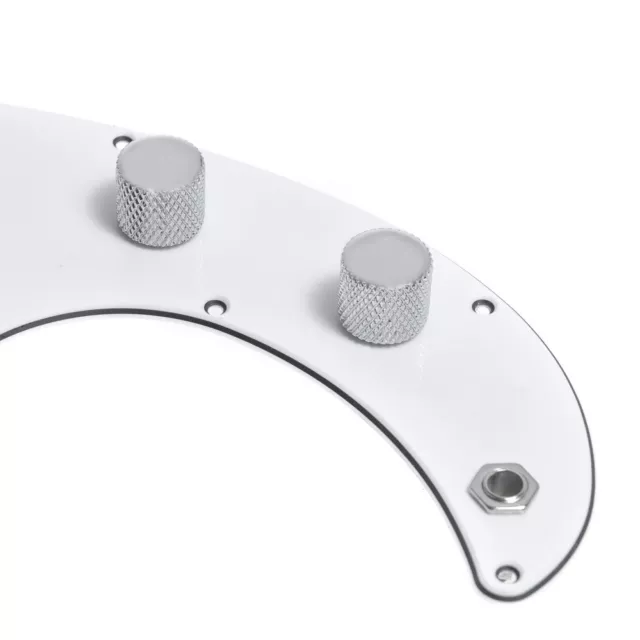 Loaded Prewired Guitar Pickguard For Fender Precison P Bass Parts 3 Ply White 3