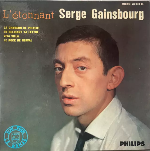 45T L'étonnant Serge GAINSBOURG  1961  ETAT NEUF AVEC LA LANGUETTE