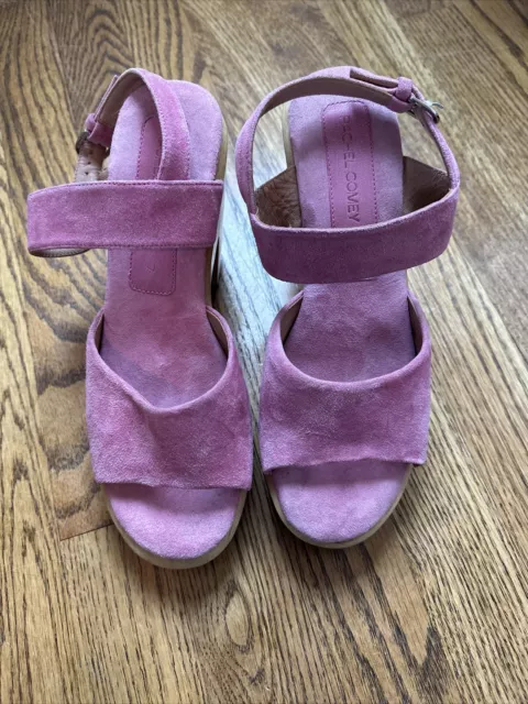 Rachel Comey Pink Suede Heel Clogs 7