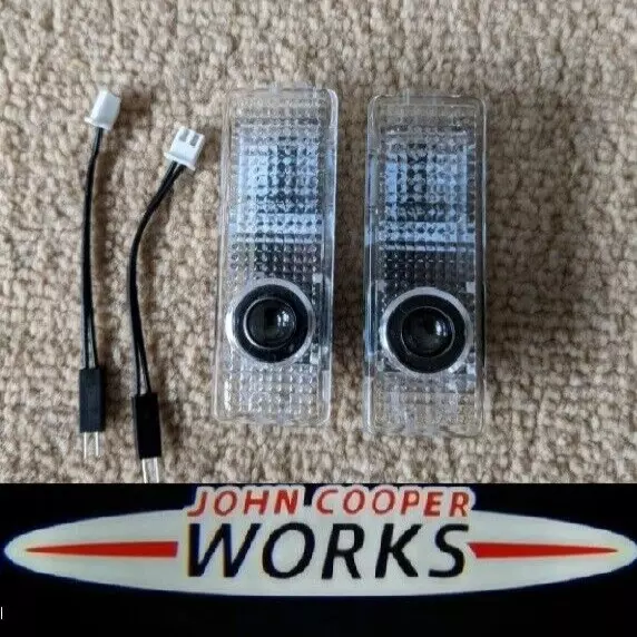 R56 MINI Cooper S JCW John Cooper Works Logo Porta Ingresso Pozzetto Luci LED Pavimento