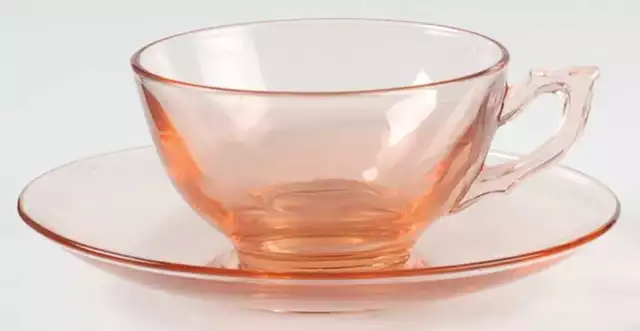 Heisey Yeoman Pink Flamingo  Cup &Saucer Set 7189434