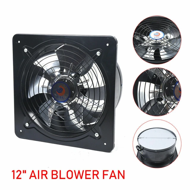 12'' VENTILATION EXTRACTOR Exhaust Fan Air Blower WallMounted Kitchen
