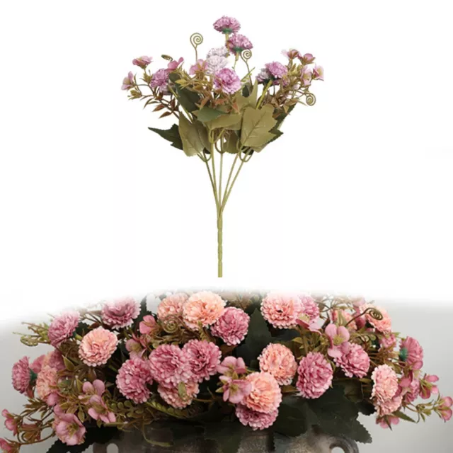 Bouquet de mariage classique œillet soie fleurs avec 11 têtes décoration mais