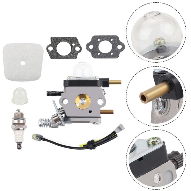 Premium Fuel Lines Primer Bulb Kit For Mantis Tiller String Trimmer - Replaces 7222M 7920 7924:Home & Garden