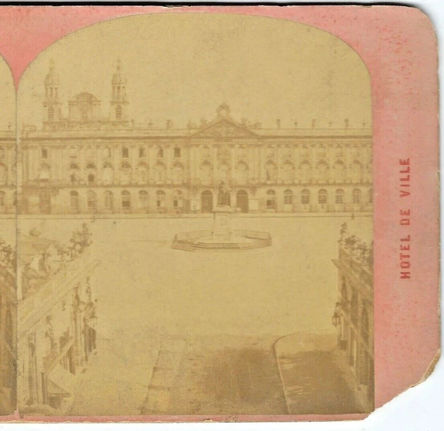 Hôtel/Hotel de Ville, Paris, France, Circa 1880's Nancy Stereoview Card