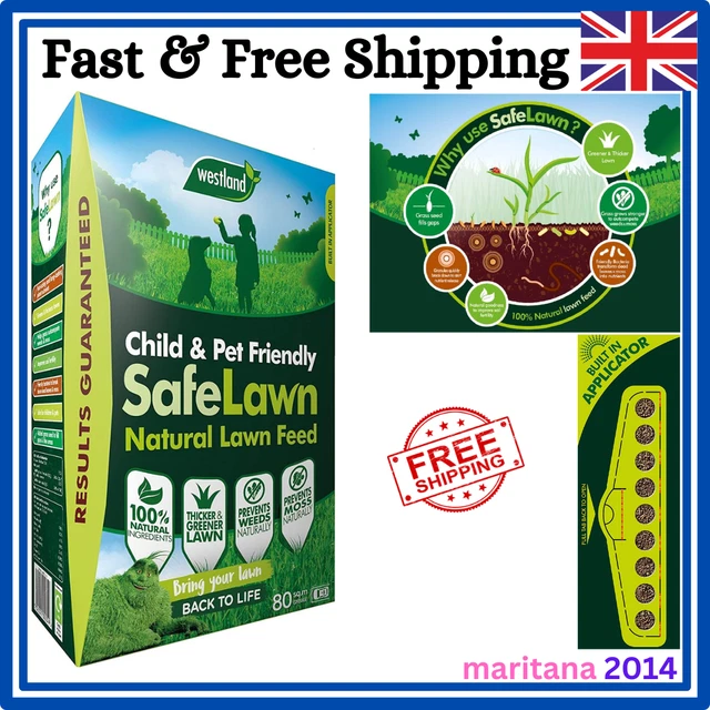 WESTLAND SAFE LAWN Friendly Weed And Moss Killer Grass Fertiliser Pet