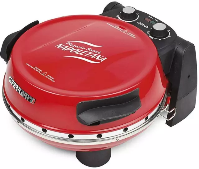 G3 Ferrari G1003202 Four Petit Four Pizza Électrique 1200 Watt Napolitaine Rouge