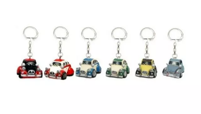 Porte Cles 2Cv Resine Couleur Au Choix