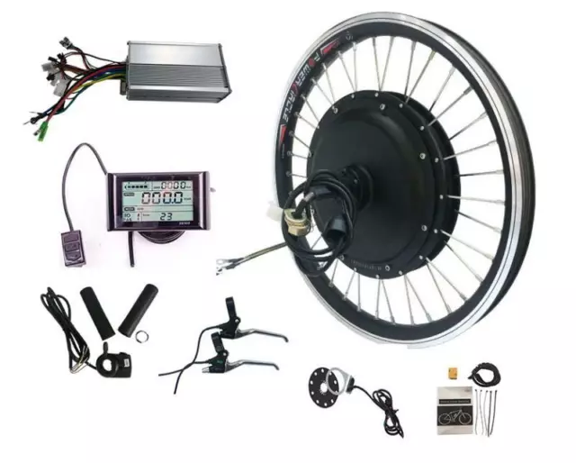 E-bike 48V 1000W 27.5" Bike Front Wheel Conversion Kit, Hub motor with sw900 LCD