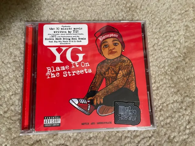 NEW! (CD/DVD) YG (KEENON JACKSON) - 'EXPLICIT' version BLAME IT ON THE STREETS