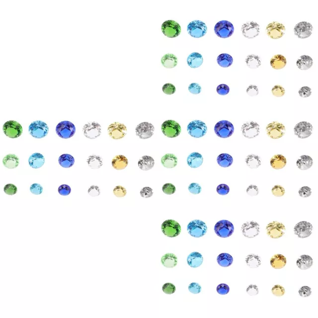 72 piezas Diamante artificial cristal blanco adornos navideños