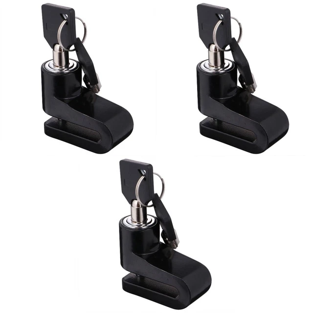 3 PCS Verrou de moto anti- Vélo Vélo de frein Verrouillage Volet Pro