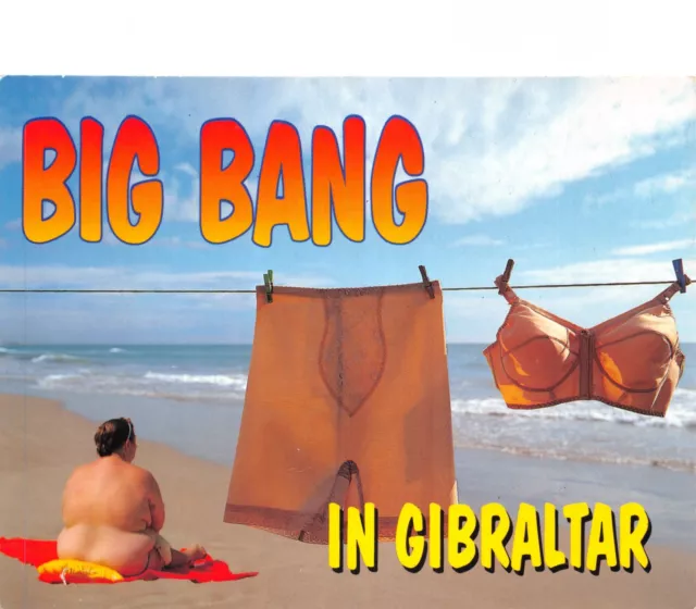 Foreign Comic Postcard Gibraltar Large Size Unused  Very Good