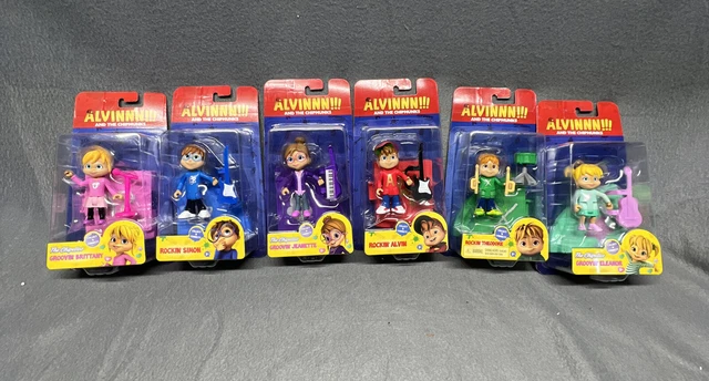 6 Lot Fisher Price Alvin and the Chipmunks Rockin' Collect 'N Connect Figures