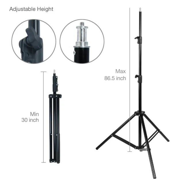 Photography Photo Studio Quality High Output Tall Light Stand 86" Tripod 1pack
