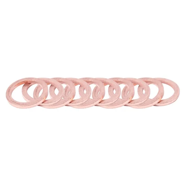 10 ud. 12mm x 17mm x 1.5mm anillo de sellado de cobre junta de anillo plano disco D7G5