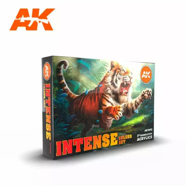 JUEGO DE COLORES INTENSOS 3a Generación Pintura Acrílica - AK Interactive 11612